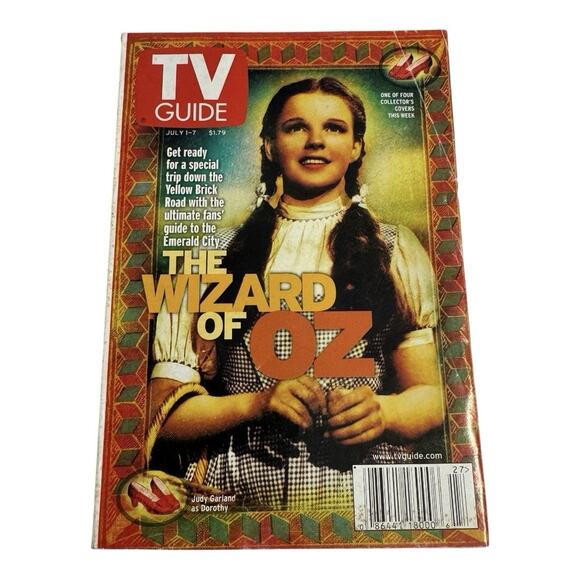 TV Guide - July 1-7, 2000 - The Wizard of Oz: Dorothy - Judy Garland - Picture 1 of 3
